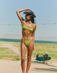 TROPICÁLIA Balconette Top – Lime