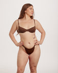 brown bikini