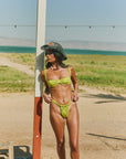 TROPICÁLIA Balconette Top – Lime