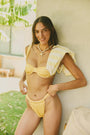 TROPICÁLIA Balconette Top – Yellow
