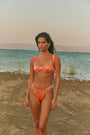 TROPICÁLIA Balconette Top – Coral